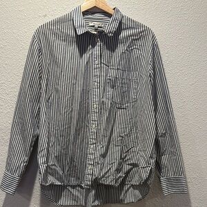 Madewell Classic Blue and White Striped Shirt
